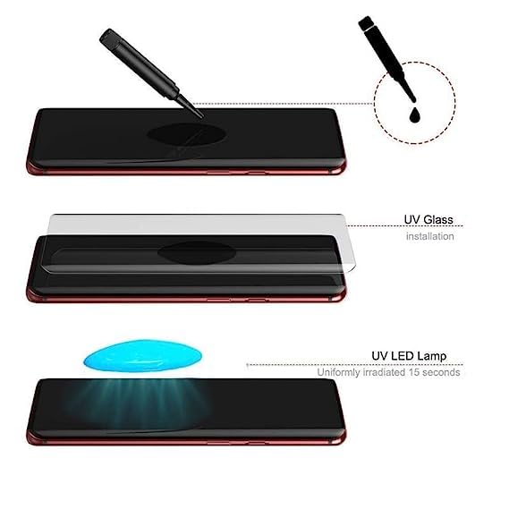 Samsung Galaxy S10/S10+/S10 5G One Minute AR Nano Liquid Premium UV Screen Protector with Edge to Edge Full Coverage. 