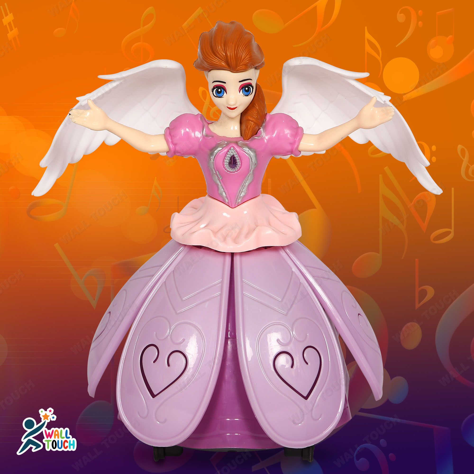 Battery Operated Dancing Angel Princes Girl With Flashing Lights And