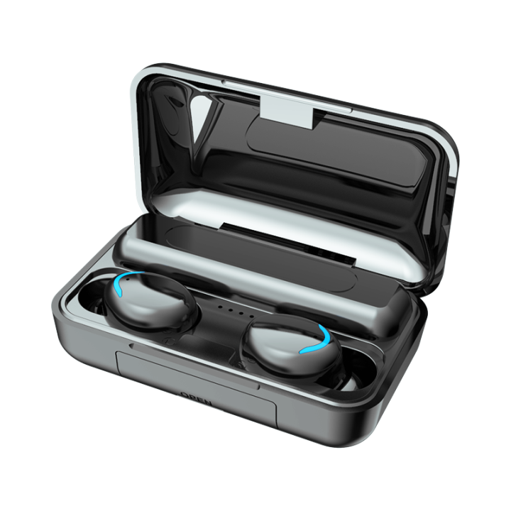 F9 smiley face new tws wireless bluetooth headset business sports earbuds digital display touch. 