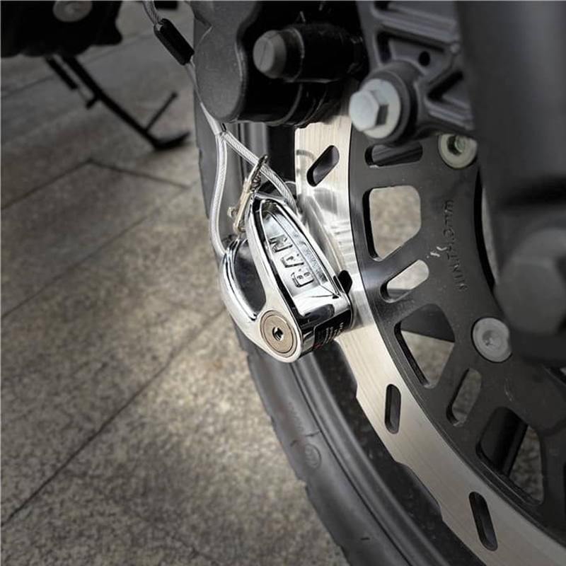 BAN Exantoo BAN1 Hi-Tech Disc Lock for Motorcycle – 5.5mm Hardened Pin | Anti-Saw & Anti-Knock 1 Piece Random Color Selection. 