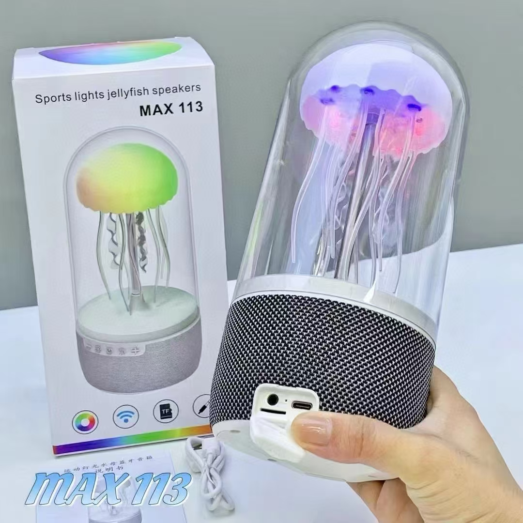 Max 113 Jellyfish Speaker with Colorful Octopus Lights. MAX-113 Smart Light Color Speaker Sound Instrument Max113. 