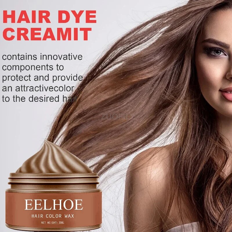 Halloween Fashion 5 Minutues DIY Magic Hair Dye White Hair Into Black Hair Shampoo Easy To Use Hair Color Wax Hair Dye Hair Care. 