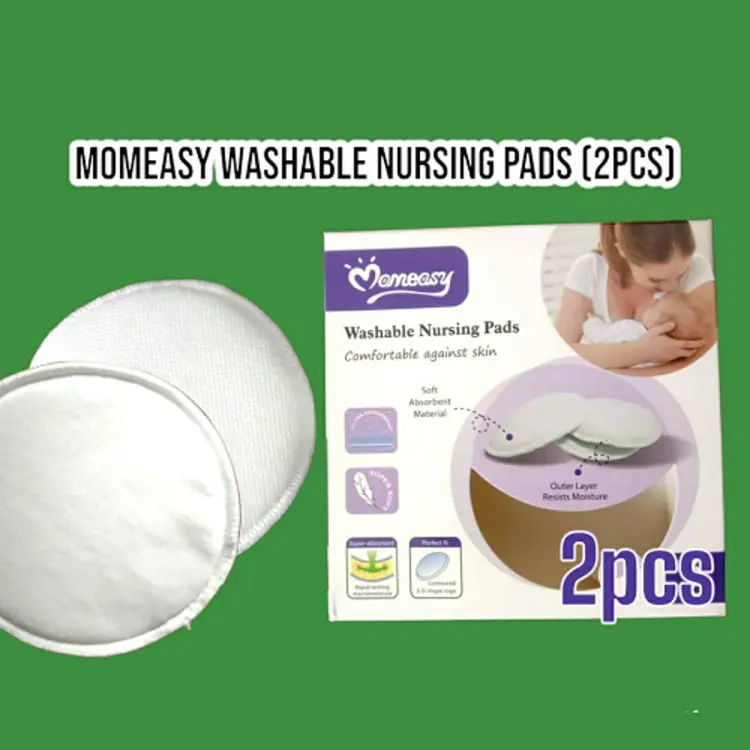 Momeasy Soft Absorbent Washable Nursing BreastPad 6Pcs