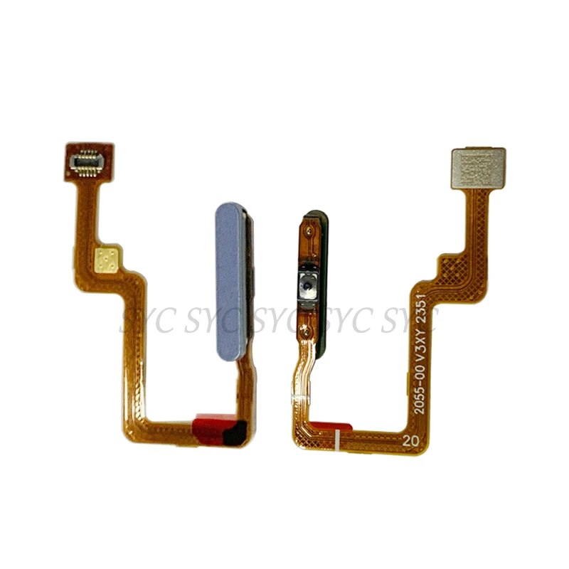 Fingerprint Sensor Button Flex Cable Ribbon For Xiaomi Poco F4 5G Power Key Touch Sensor Flex Replacement Parts. 