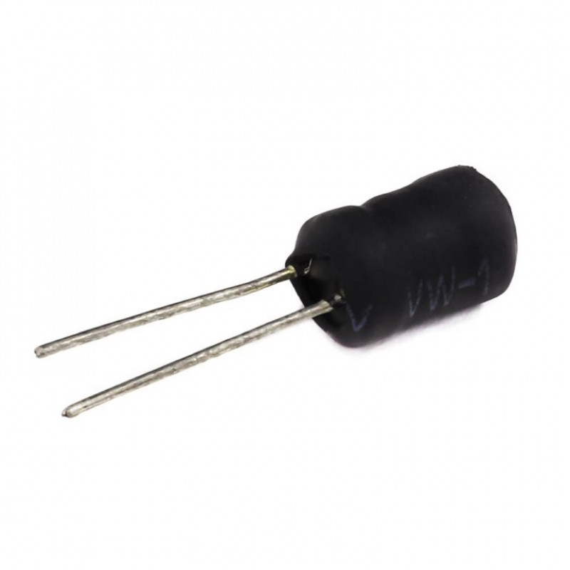 5Pcs- RADIAL Type 50uH Inductors 50uH Magnetic Core Drum Core Choke Power Inductor Through Hole 2 Pin Leads Terminals Connections Leg. 