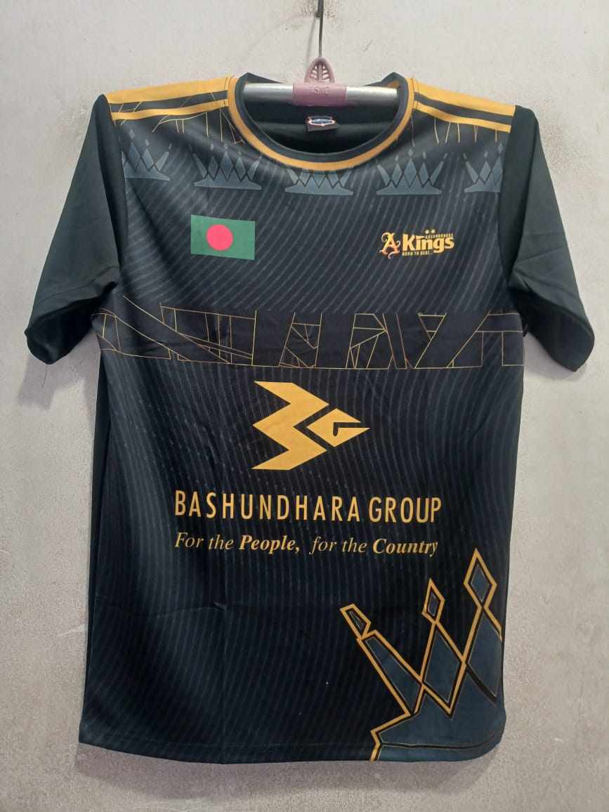Bashundhara Kings New Football Half Sleeve Jersey 2024/ 25 - black jersey. 