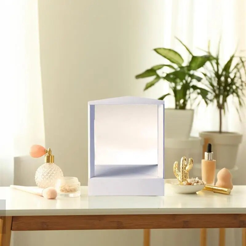 Real Me Mirror Non-Reversing Real Mirror For Vanity Portable True Mirror With Left And Right Not Reversed For Makeup Desktop. 