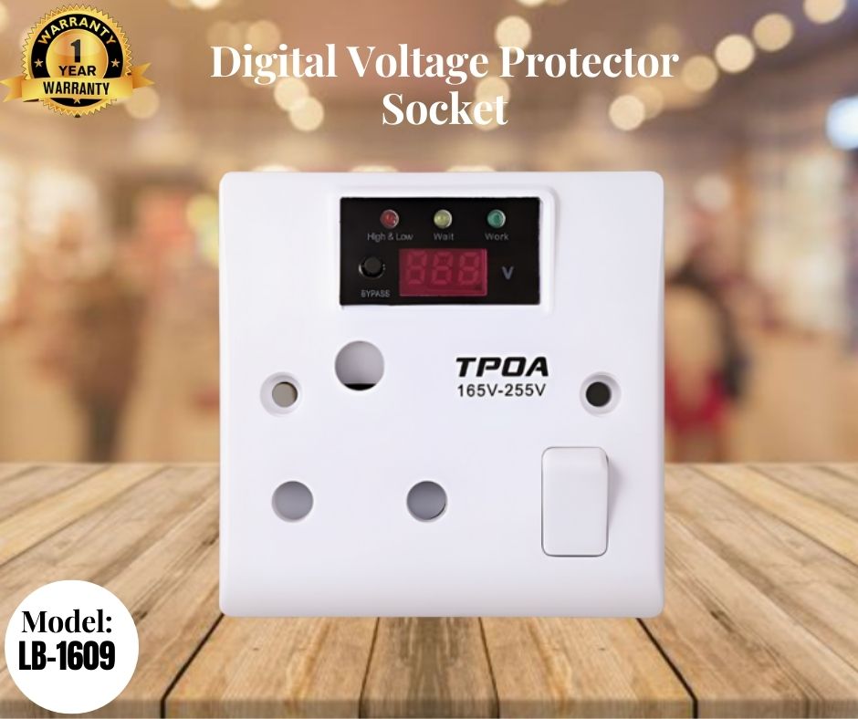 Voltage Protector Socket /Electronic Protector /Automatic Voltage Stabilizer /Under & Over Voltage Protector /VoltGuard / Current Protector. 