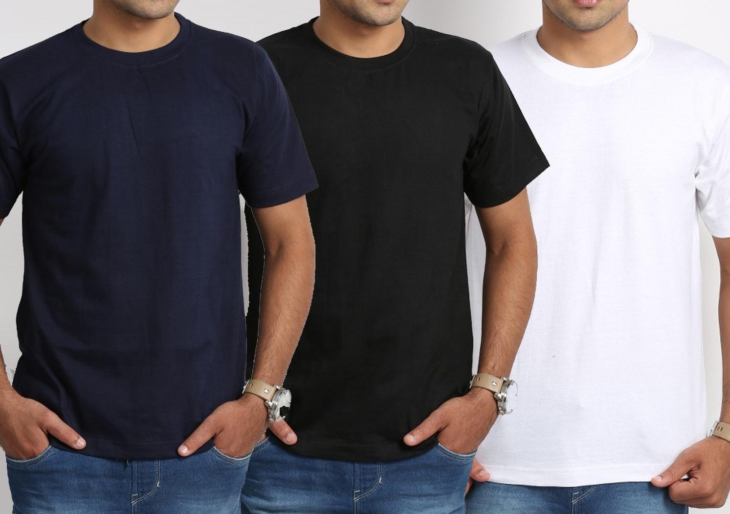 Combo Pack 3 pcs T-Shirt For Men: Buy 