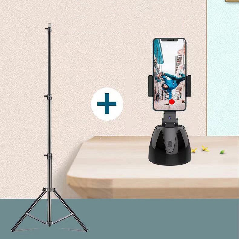 (Ready Now)360-Degree Follow-Up Selfie Live Video Recording Tripod Heads Charging Tripod Heads. 