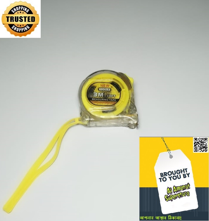 Measuring Tape 3 Meter / Measurement Tape / Glass Tape 10 Feet / ১০ ফিট মেজারমেন্ট টেপ. 