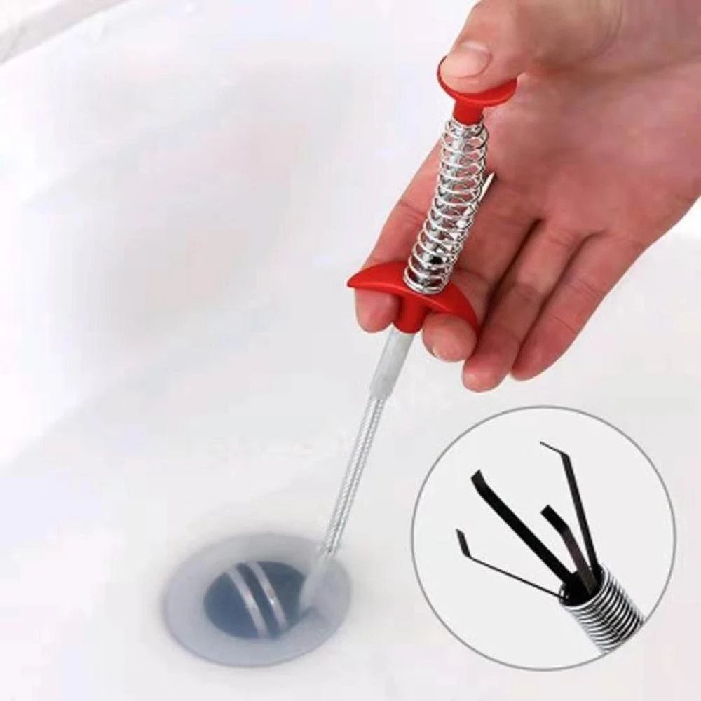 1 pice drain snack drain cleaner cleaner cleans cleaner clinning tools Spring Pipe Dredging Tools -5 feet. 