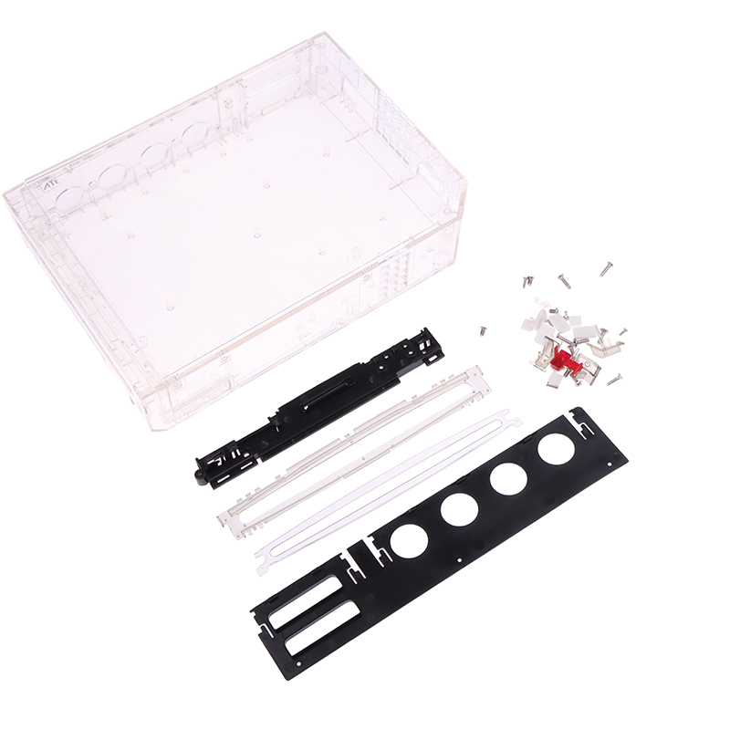 Black For Full Case Cover Housing Shell With Buttons For Wii Transparent Housing Shell Case For Wii Game Console Demoo