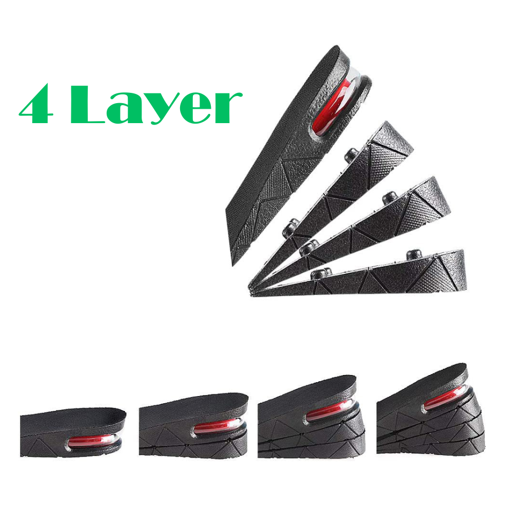 Height Increase Shoe Insole 4 layer 3 Inch for Men. 