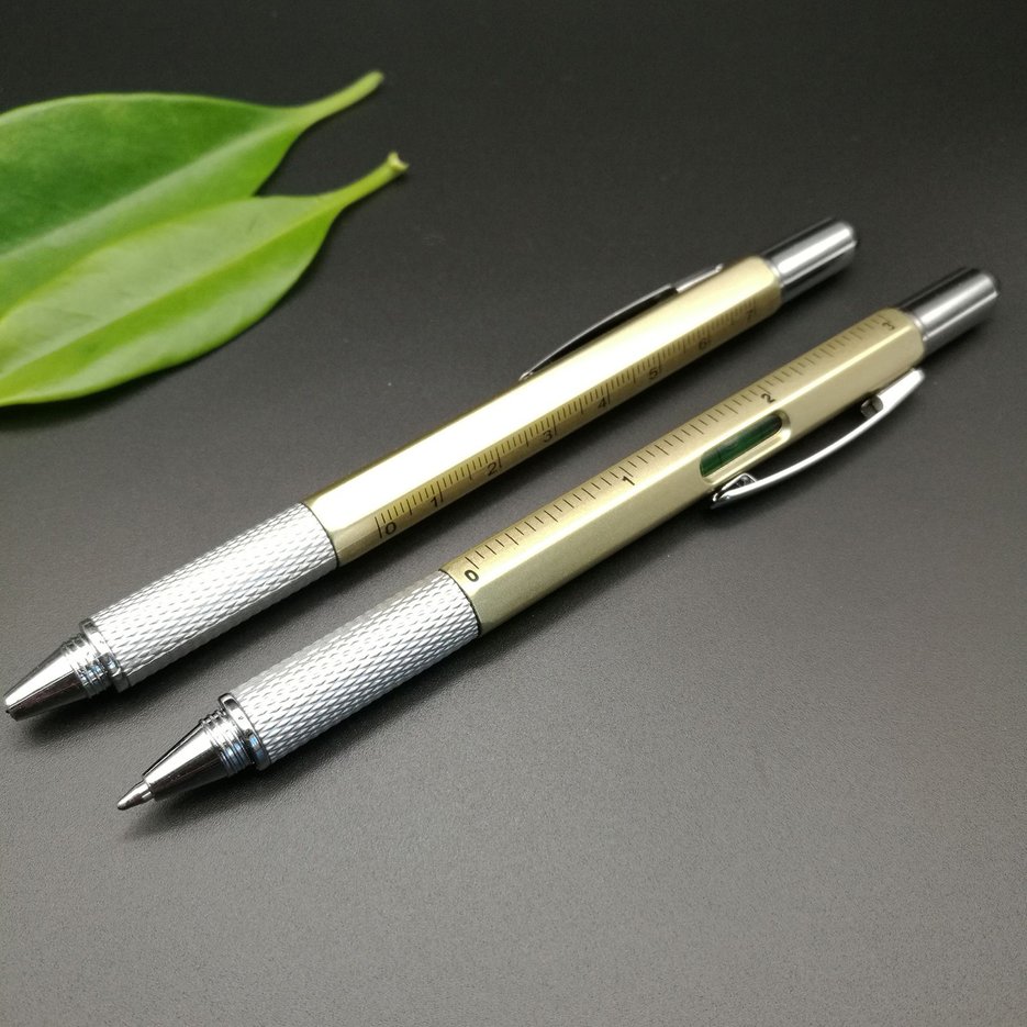 TE 6 in 1 Tech Tool Pen Multi-functional Screwdriver Tool Ruler Ballpoint Pen. 
