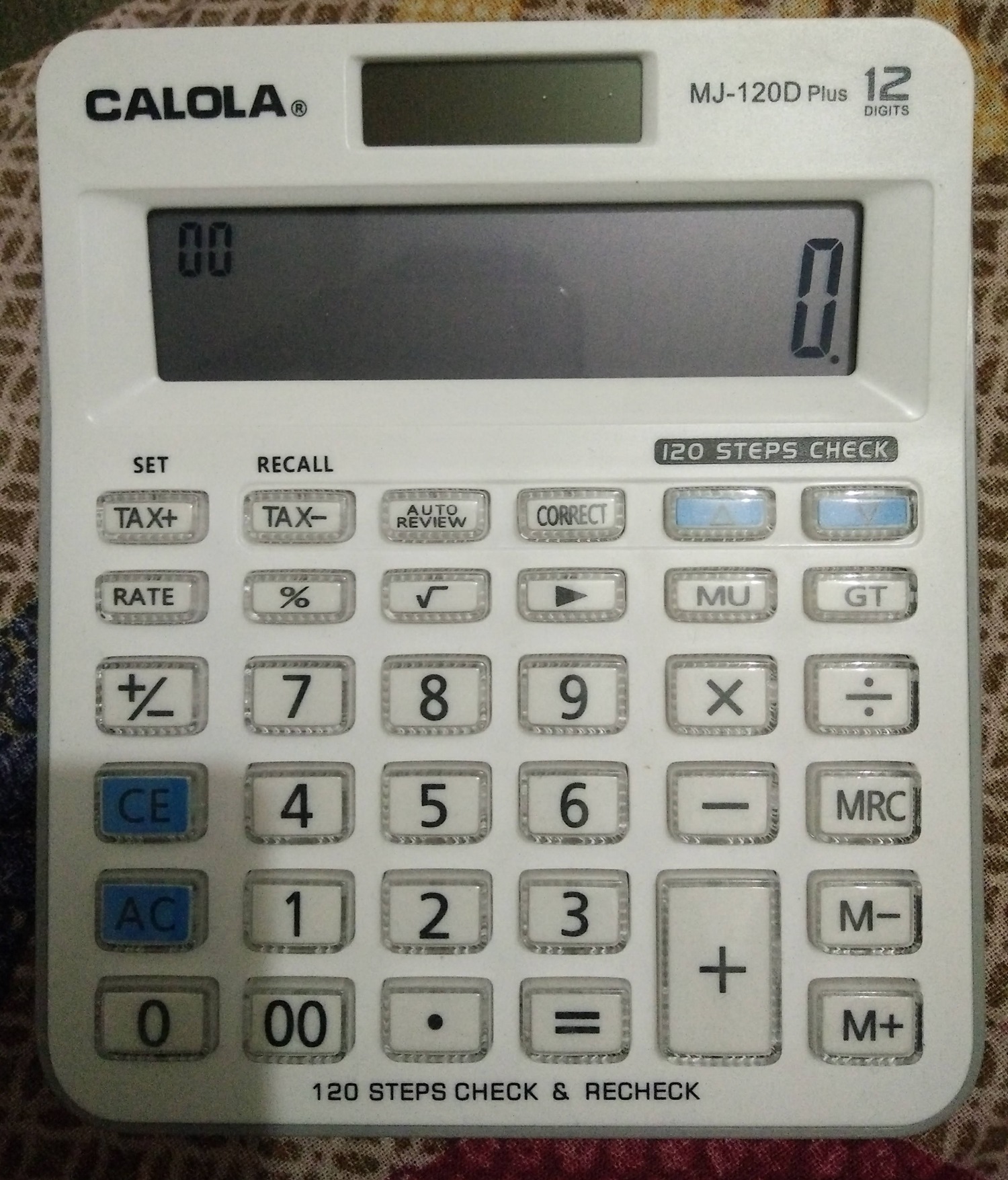 Calculator CALOLA MJ-120D Plus 12Digit - White Color. 