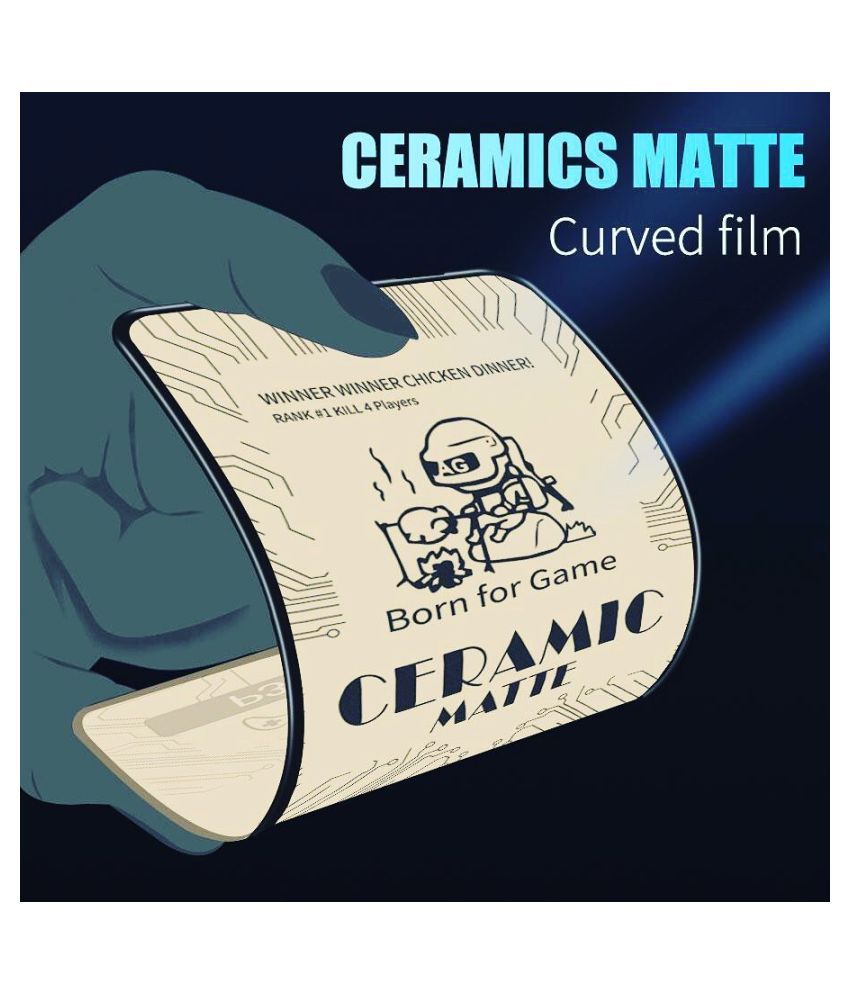 9D Matte Ceramic For Xiaomi Poco X3 / X3 NFC  / Redmi Note 9 Pro / Note 9 Pro Max / Note 9s (Full Screen Covered) l3051. 