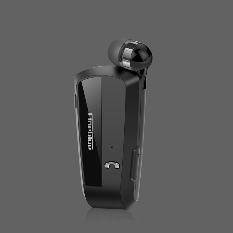 （COD)Fineblue F990 CVC6.0 Noise Reduction Lavalier Bluetooth Earphone, Support Vibration Reminder