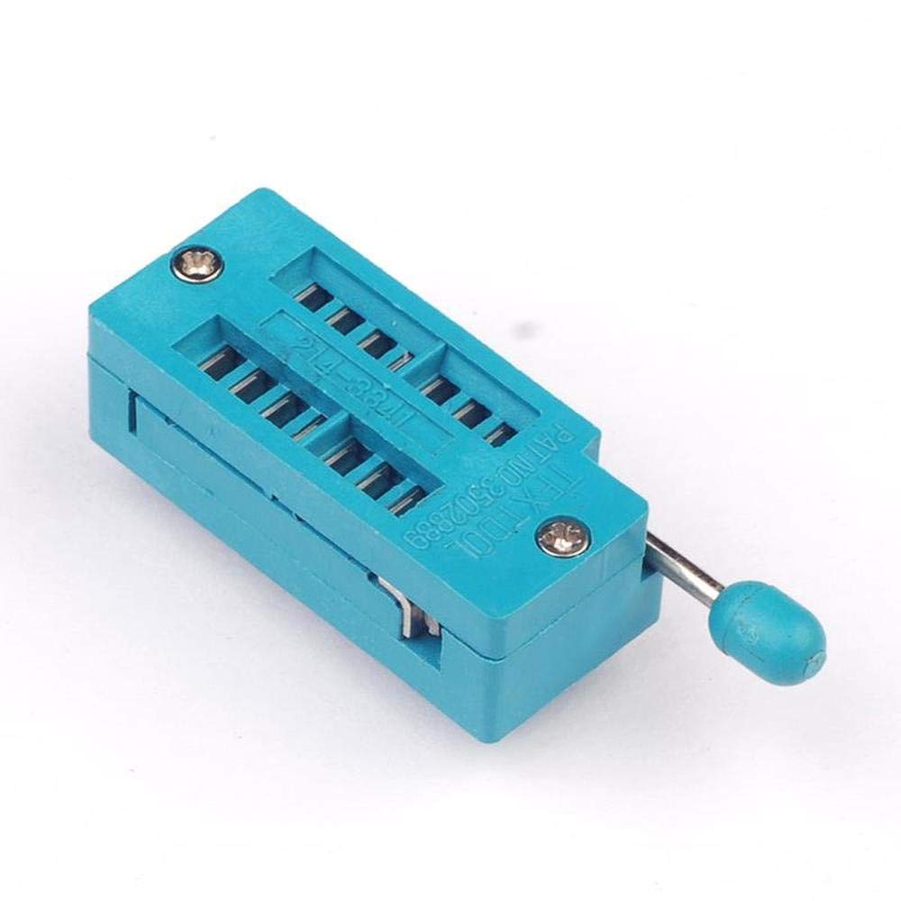 14 Pin Universal ZIF Socket 14Pin DIP 14 Pin 2.54mm Pitch IC Chip ZIF Socket Adaptor For Electric Fittings. 