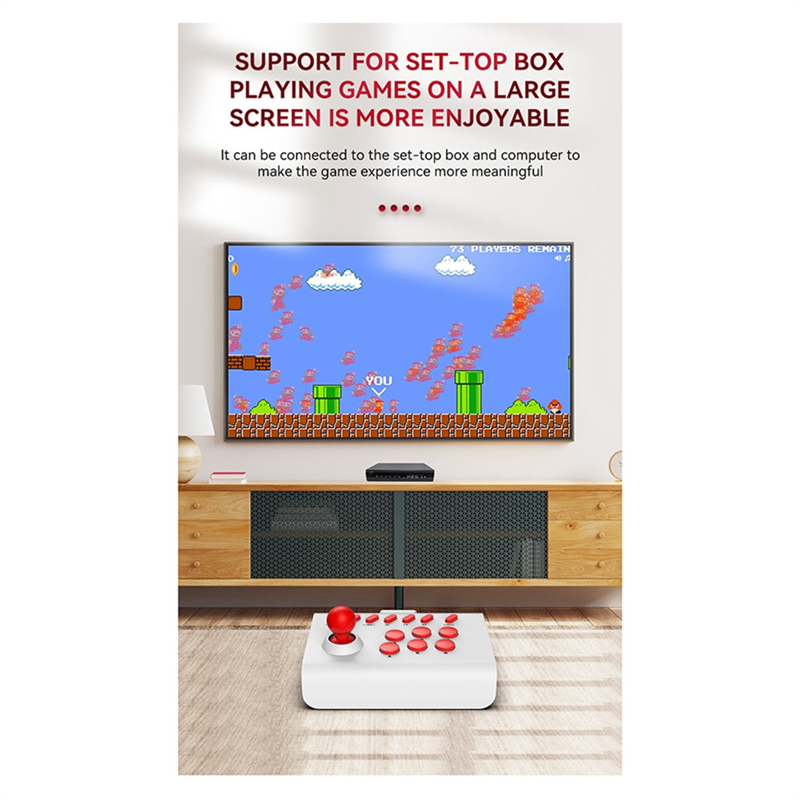 Wireless Arcade Game Console Bluetooth Joystick Controller for Nintendo Switch PS4 PS3 Pandora Box PC Mobile Phone Durable E. 
