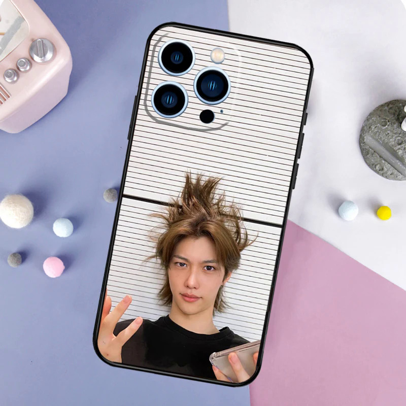 【Solitary waves】Stray Kids Felix Phone Case For iPhone 15 14 Pro Max 11 12 13 Mini XR X XS Max 8 7 Plus SE 2020 Cover. 