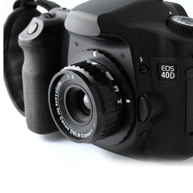 2020 NEW Holga HL-C 60 mm f/8.0 Lens For Canon DSLR SLR Camera Black Parts Cameras Accessory. 