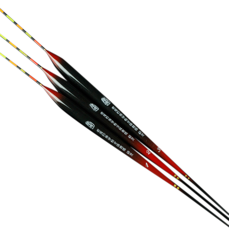 Balkan Wood Floating Fish Float Eye-Catching Crucian Carp Thicker Sensitive Eye-Catching Day And Night Dual-Use Fengshi. 