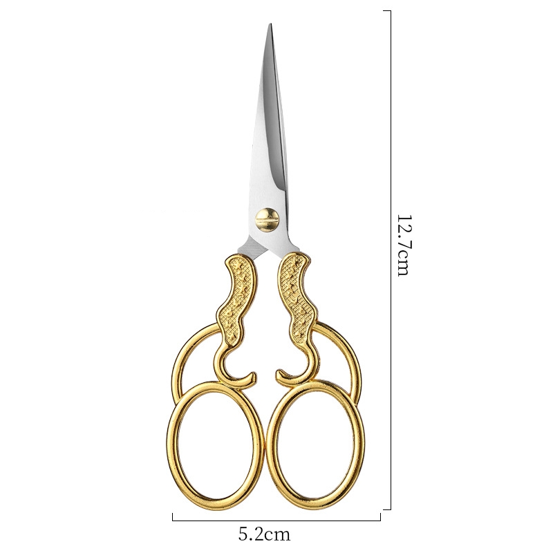 RHS Online Vintage Small Scissors Stainless Steel Cutters Portable Unboxer Paper Cutting Journaling DIY Handmade