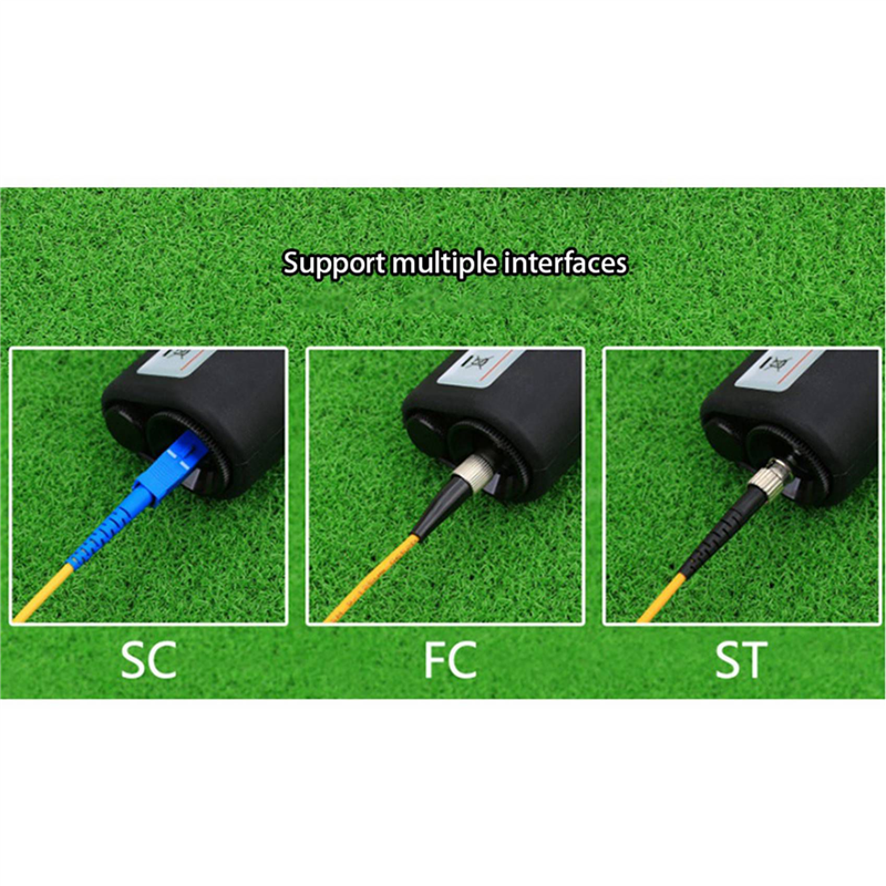 2pcs 400X Magnification Optical Fiber Inspection Microscope with SC FC LC E2000 Universal Adapter. 