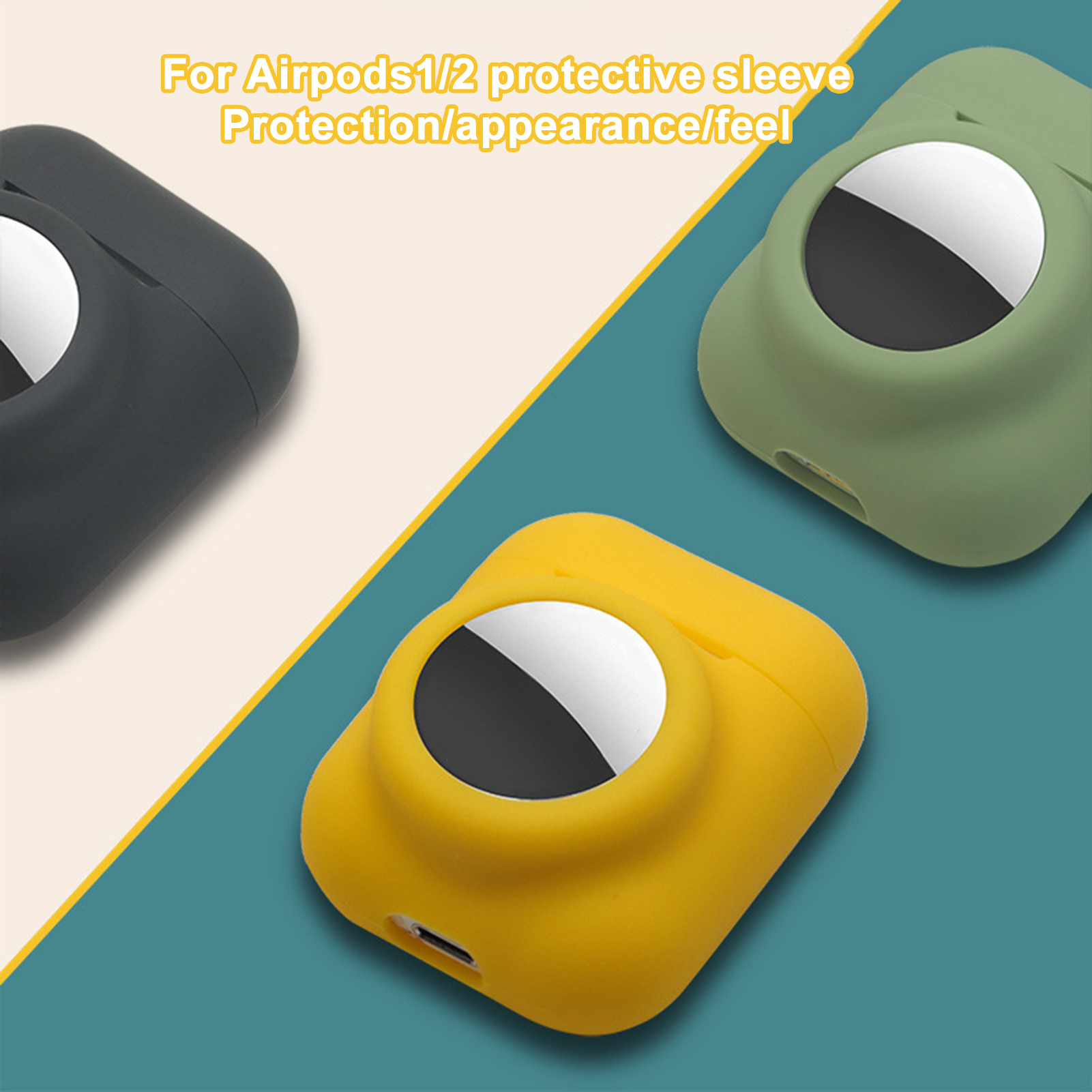 Headset Case Comforle Touch with Air-Tag Wireless Bluetooth-compatible Earbuds Case. 
