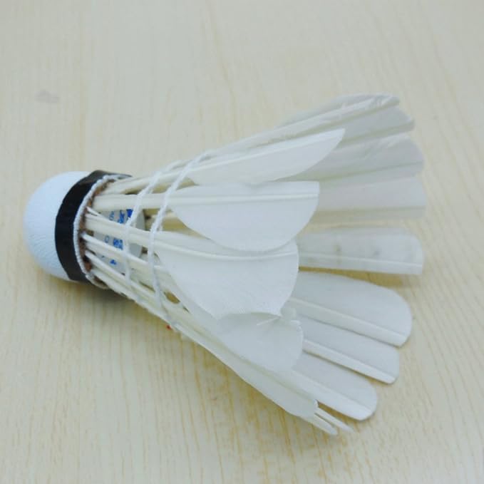 Shuttlecock Pack Of 1 Feather Shuttle Badminton Cork - High-Quality Feather Shuttlecock For Badminton. 
