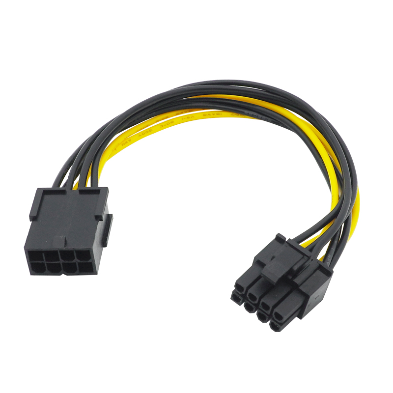 PCIe 6pin to 6 2 pin PCI 8pin Adapter Splitter Power Extension Cable,Power Supply PCI-e 6-pin to 8-pin for PCI Express GPU Video. 