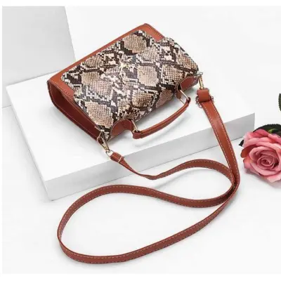 Fashion New Women S Handbags Snake Print Small Square Bag