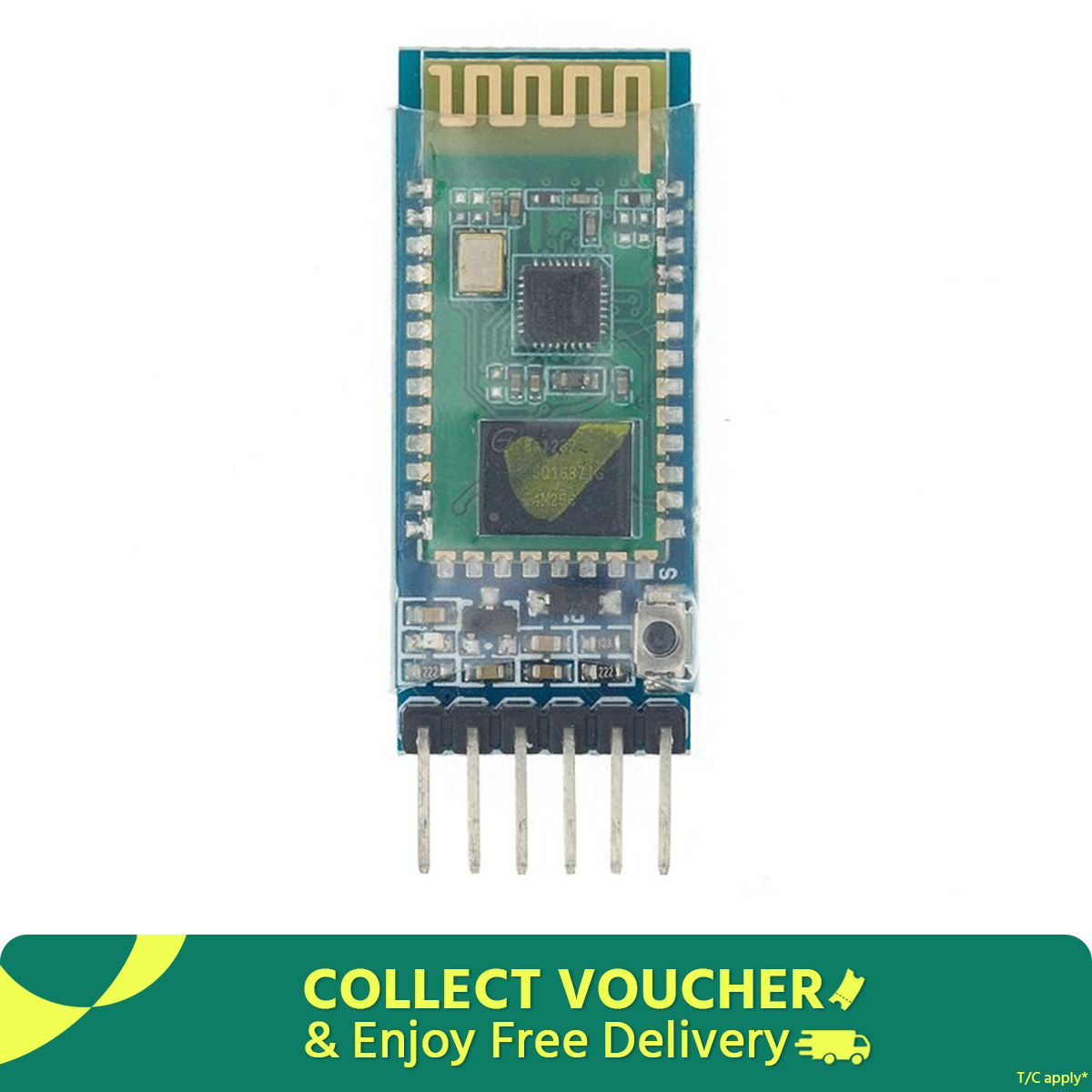 HC05 HC-05 6Pin Bluetooth Module Serial Port Integrated Bluetooth Module Wireless Serial Port 6 Pin HC05 Board For Arduino
