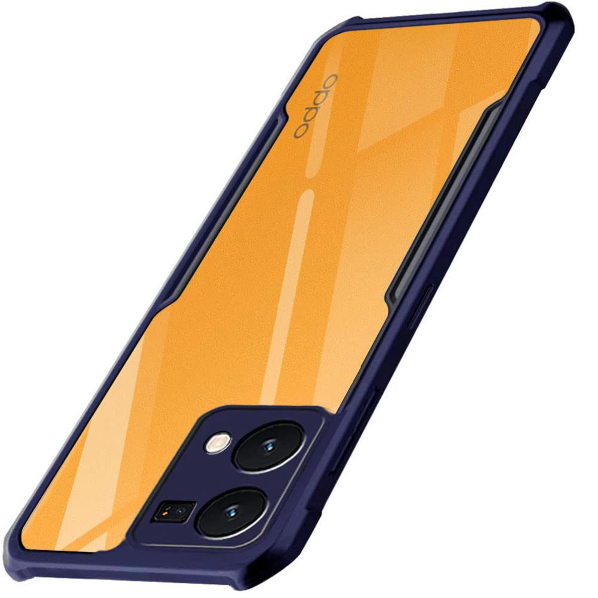 For Oppo F21 Pro 4G / Oppo Reno 7 4G New Case High Quality Shookproof Cover Transparent Back Cover With Bumper - Phone Back Cover (Back Case Cover For Smartphone)