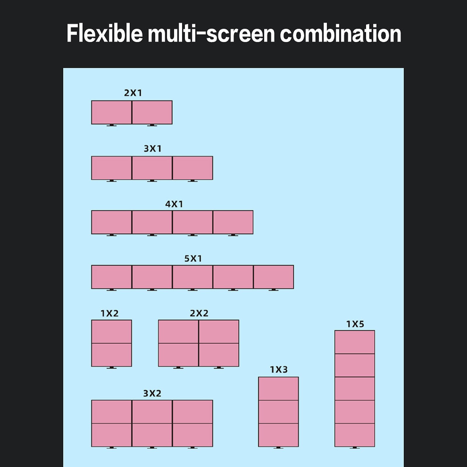 Yeston RX580-4G: 6-screen 4K support - purple. 