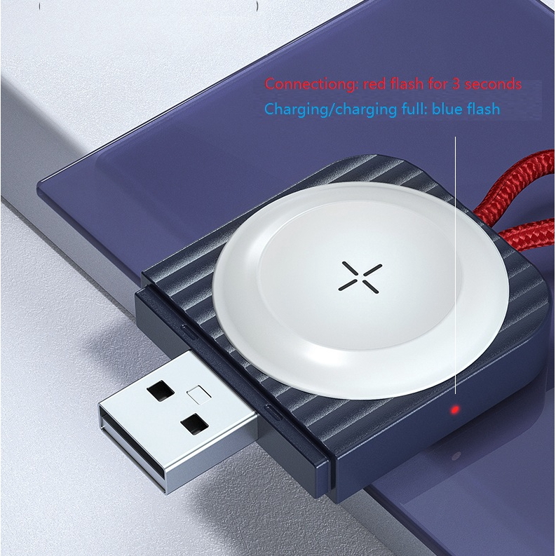 Rock Apple watch Series 7 6 se 5 4 3 2 Magnetic Wireless Charger/ iWatch USB Charger Dock/ 2.5W Fast Charging. 