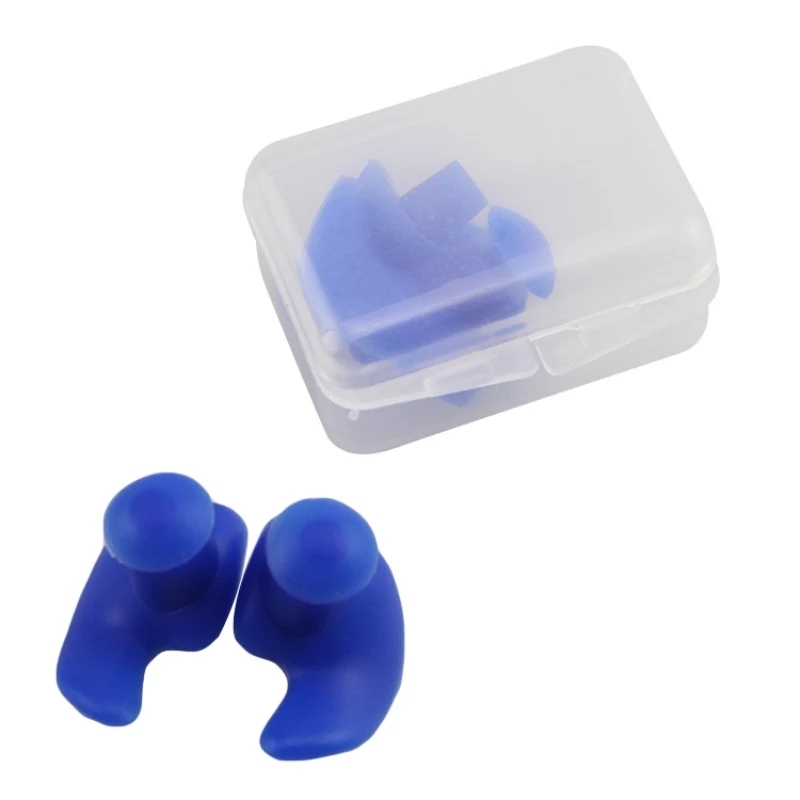 1 Pair Soft And Comfortable Ear Plugs for Sleeping Silicone Noise Reduction Earplug. 