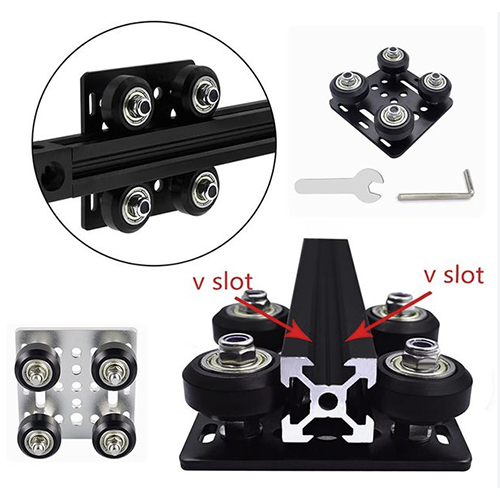 625ZZ Linear Bearing 3D Printer POM Wheel Plastic Pulley Linear Bearing for Creality Ender 3/3 Pro V2 CR-10 CR-10S. 