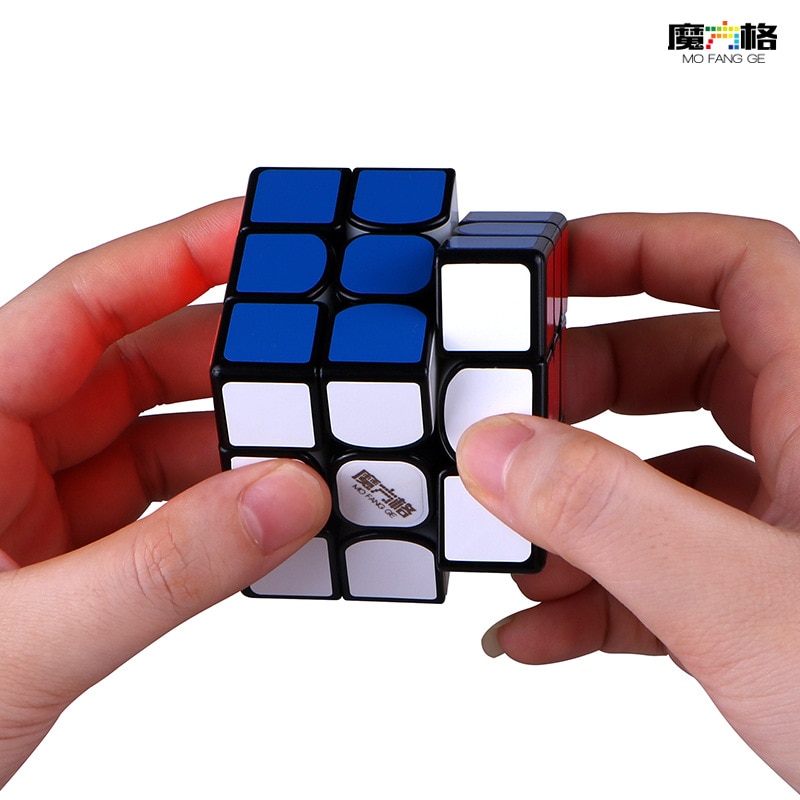【happy one】Global MoCube Qiyi Thunderclap V3 3x3 Black Speed Cube MoFangGe V3 Magnetic Speed Cube. 