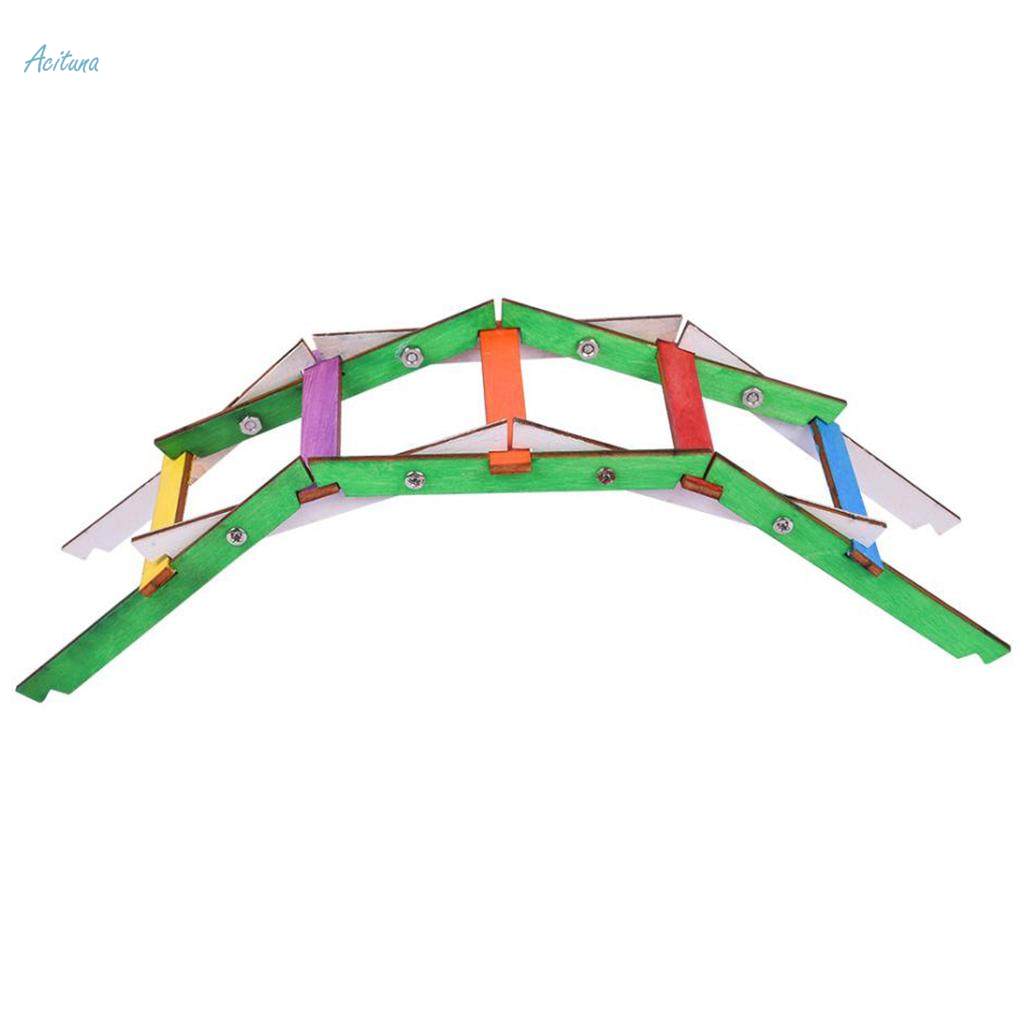 Arch Bridge Building Blocks Kids DIY Assembled Toy Kit for Physical Learning