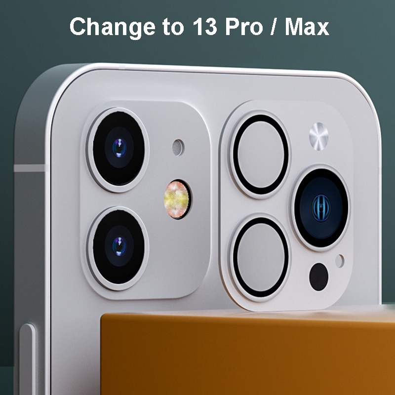 Modified Lens for iPhone 11 Change to 13 Pro Triple Camera Design Modify Tool HD Camera Lens Tempered Glass + Metal Protector. 