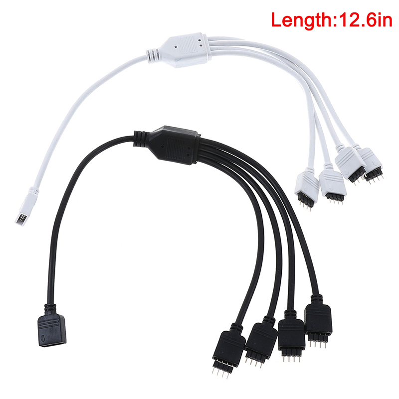 4 Pin RGB Led Connector Cable 1 to 3 RGB 4 Pin LED Extension Splitter Cable Encounter. 