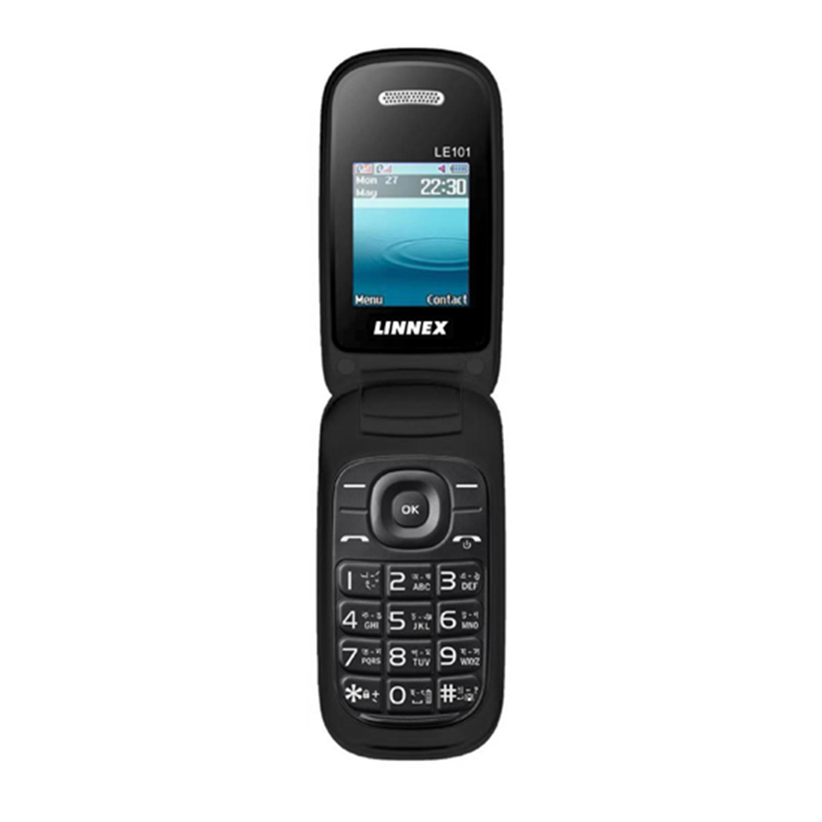 Linnex Le101 Folding Dual Sim Feature Mobile Phone 1000mAh Battery. 