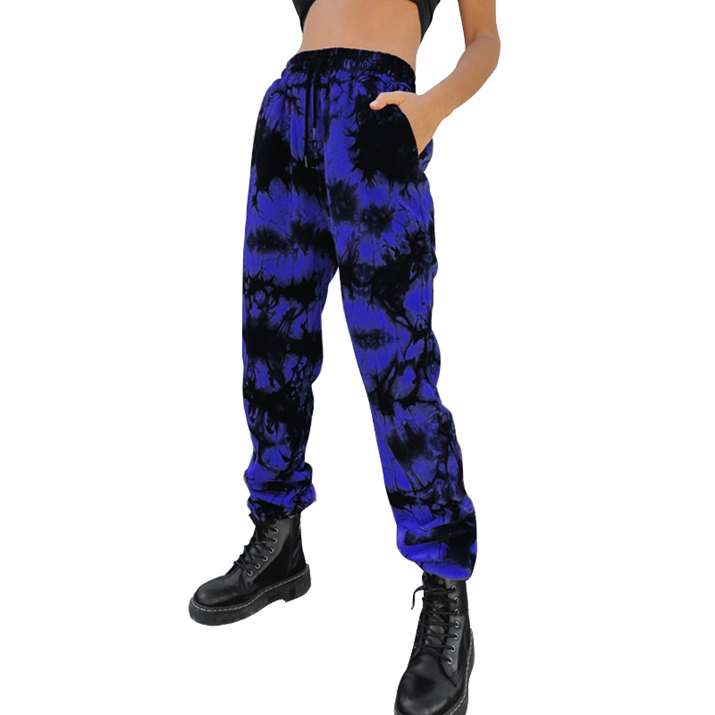 dark blue tie dye sweatpants