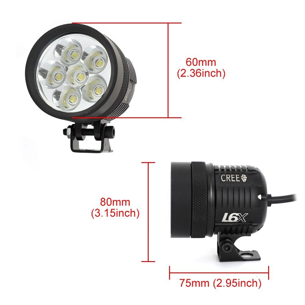 GOLD RUNWAY L6X LED FOG Light 6000 Lumen- 1 Set (2 Piece). 