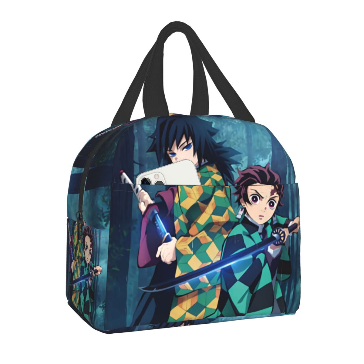 Demon Slayer Kimetsu No Yaiba Lunch Bag Portable Cooler Thermal