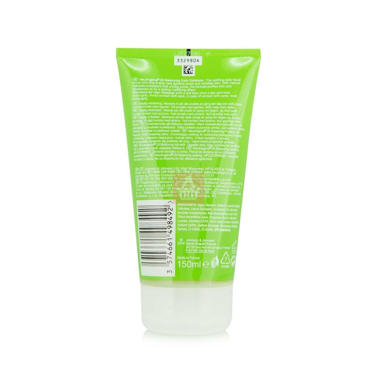 Neutrogena Oil Balancing Daily Exfoliator - 150ml. 