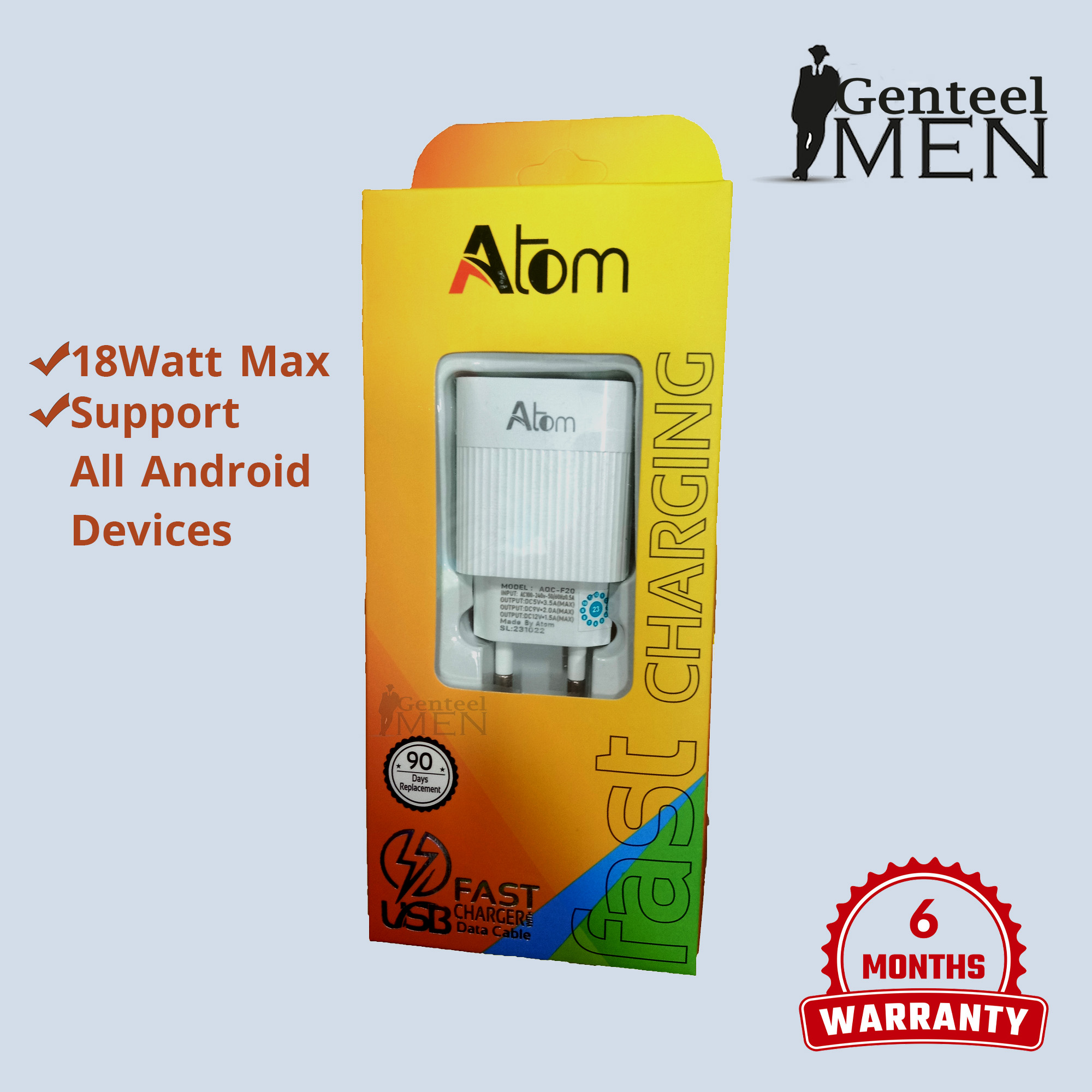 18Watt Atom Charger For All Android Devices