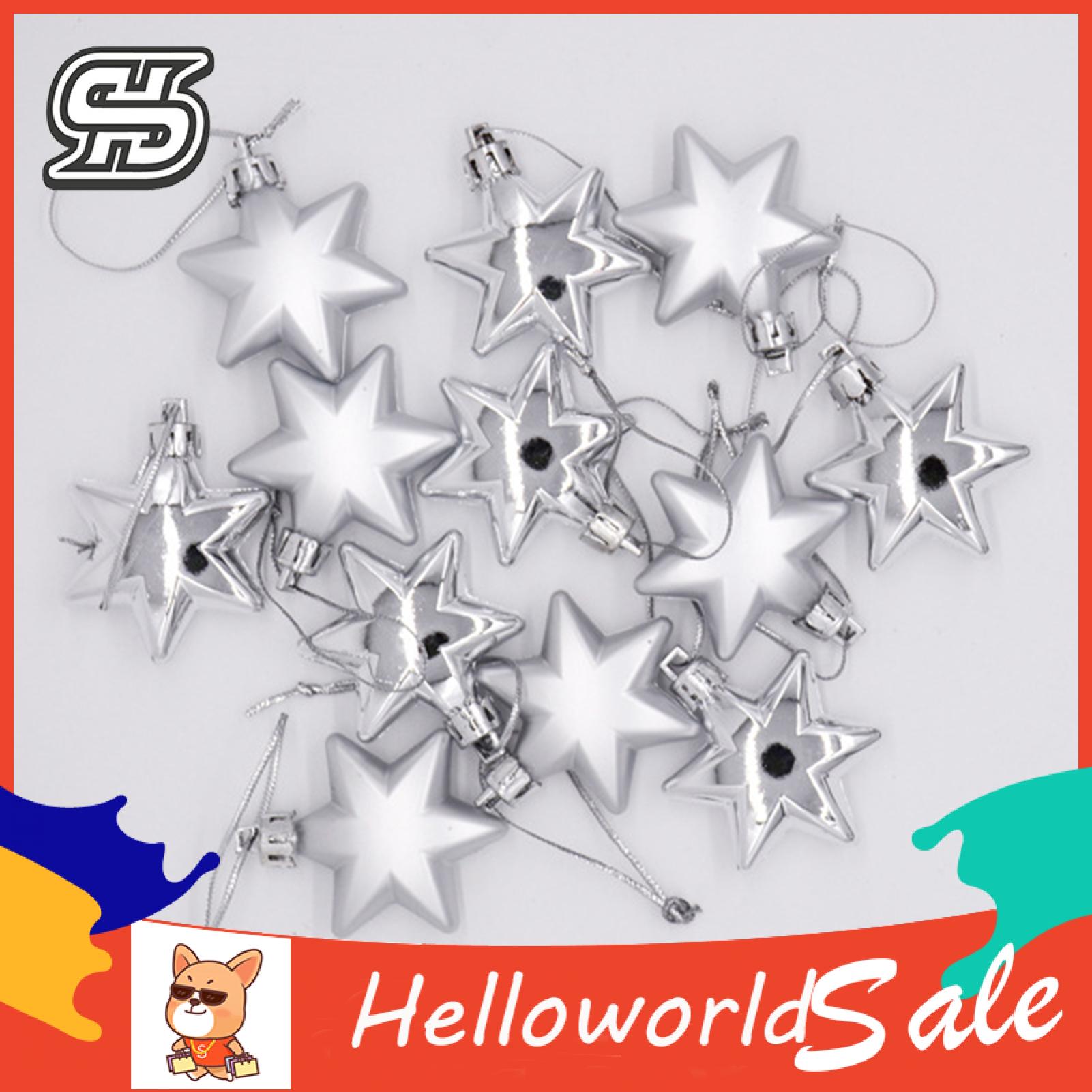HelloWorld X Pendant Increase Atmosphere Hang Star Shape Christ Ornament. 